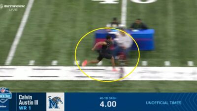 Calvin Austin running
