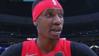 Chris Boucher being interviewed