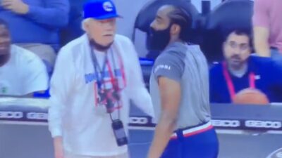 James Harden next to Alan Horwitz