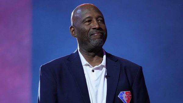 James Worthy with a suit on