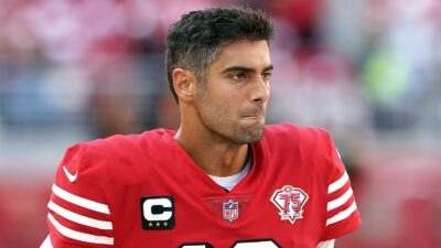 Jimmy Garoppolo in pads