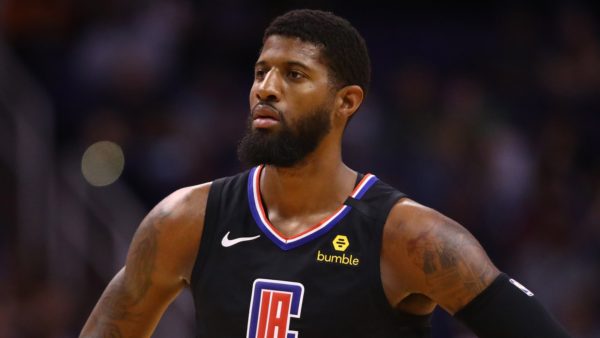 Paul George in a Clippers jersey