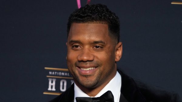 Russell Wilson in a tuxedo