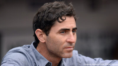 AJ Preller in the dugout