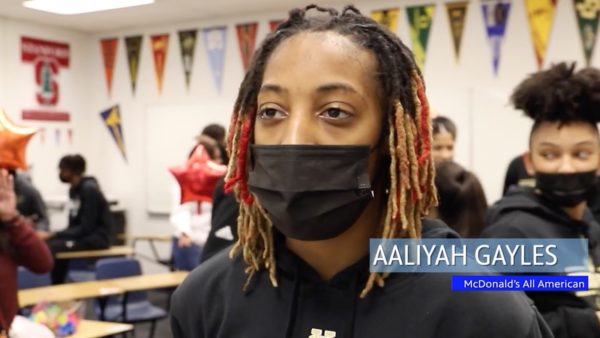 Aaliyah Gayles during an interview