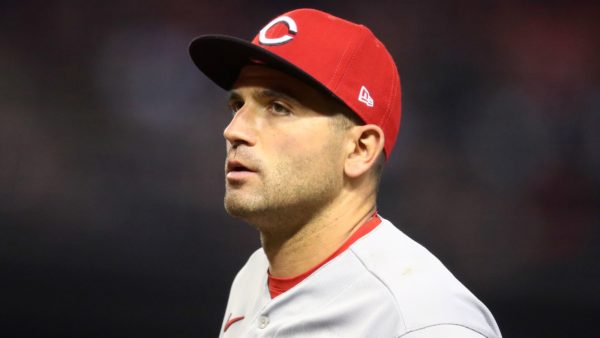 Joey Votto in a hat