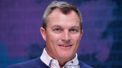 49ers GM John Lynch at a press conference