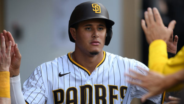 Manny Machado in the dugout