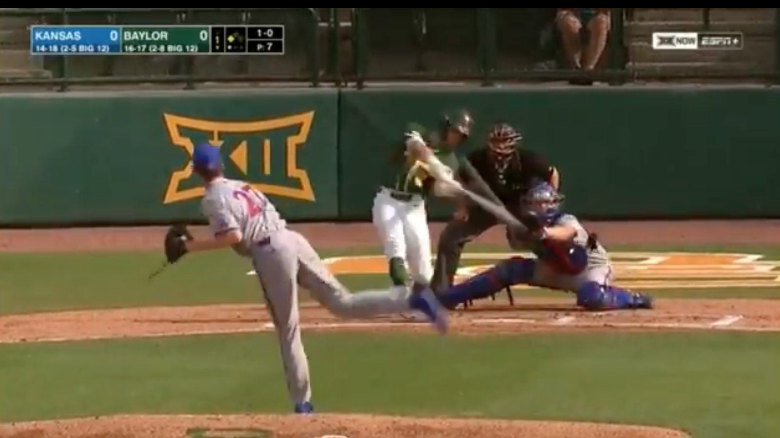Jared McKenzie hits a home run