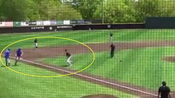 A pitcher tackled a batter after a home run