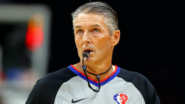 Scott Foster refs an NBA game