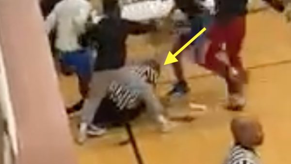 A youth basketball referee was attacked