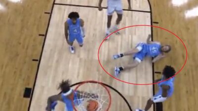 Brady Manek on the court