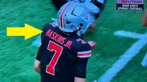 CJ Stroud in a Dwayne Haskins jersey