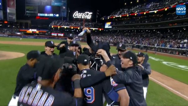 The Mets celebrate