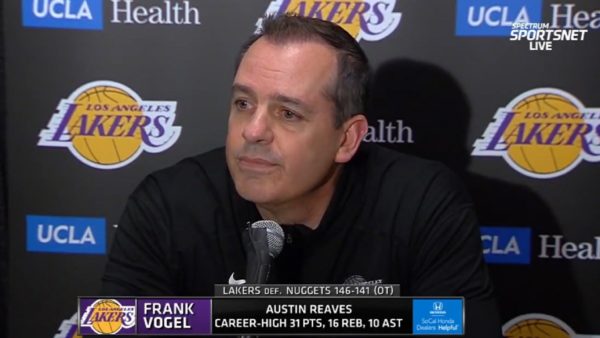 Frank Vogel reacts