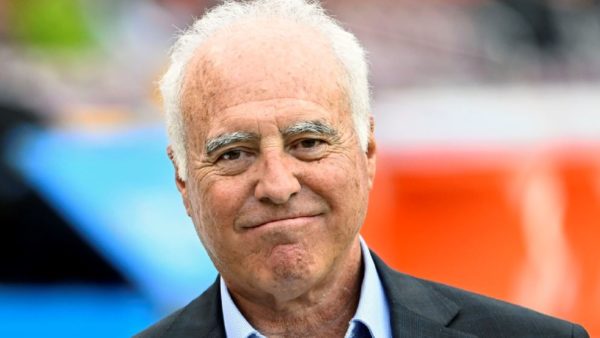 Jeffrey Lurie looking on