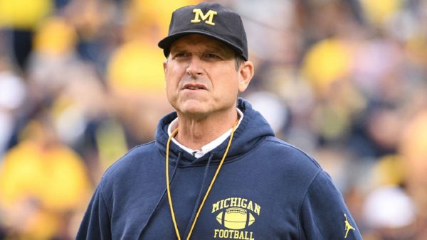 Jim Harbaugh in Michigan gear