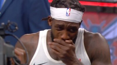 Patrick Beverley crying