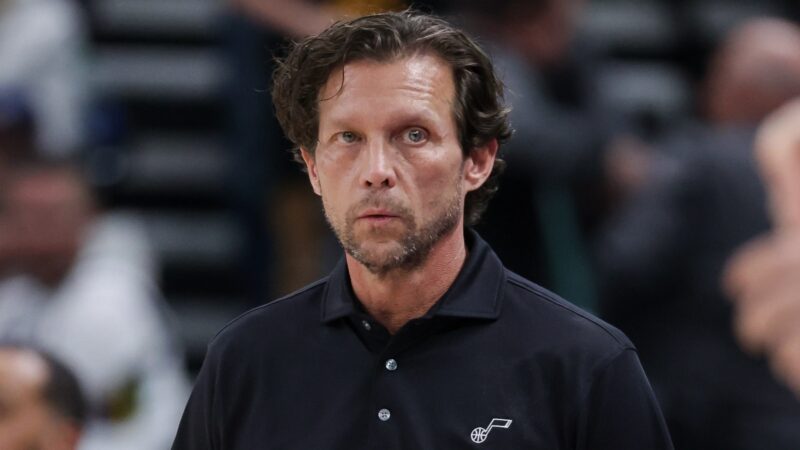 Quin Snyder looking on