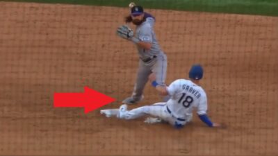 Rangers illegal slide