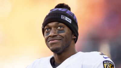 Robert Griffin III looking on