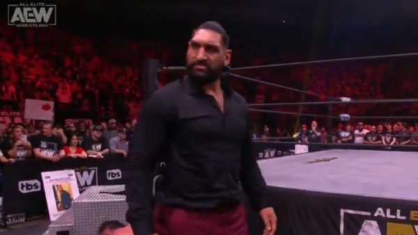 Satnam Singh competing in AEW