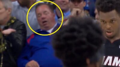 A 76ers fan sleeping