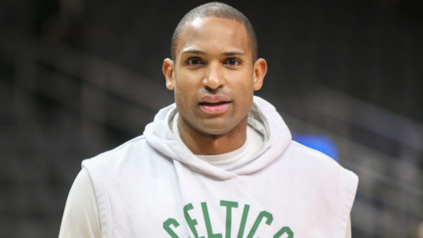 Al Horford during warmups