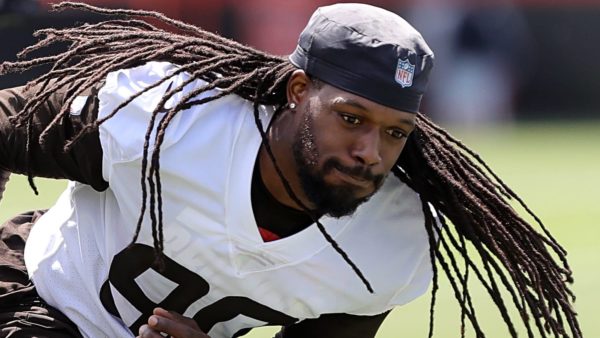 Jadevon Clowney on the practice field