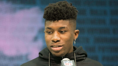 Jeff Gladney during a press conference