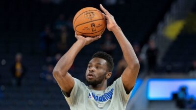 Andrew Wiggins shooting the ball