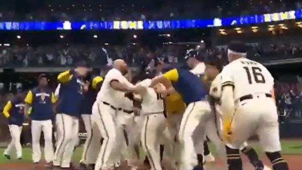 Brewers players celebrate