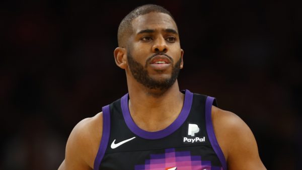 Chris Paul in a Suns jersey