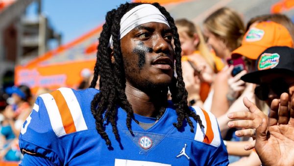 Emory Jones in a headband