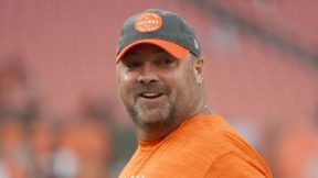 Freddie Kitchens with the Browns