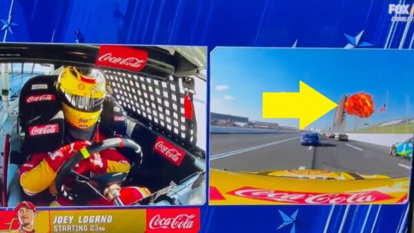 An explosion on the screen