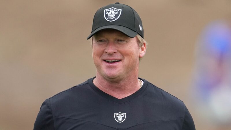 Jon Gruden smiling