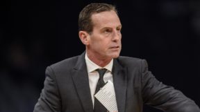 Kenny Atkinson in a suit