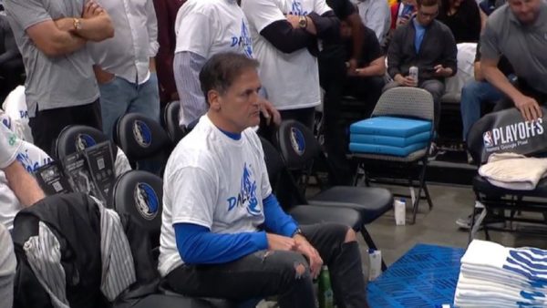 Mark Cuban with angry look