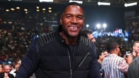 Michael Strahan smiles