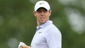Rory McIlroy on the course