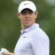 Rory McIlroy on the course