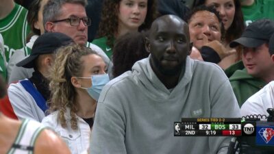 Tacko Fall courtside