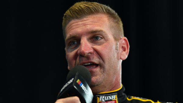 Clint Bowyer at a press conference