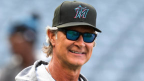 Don Mattingly smiles on the field