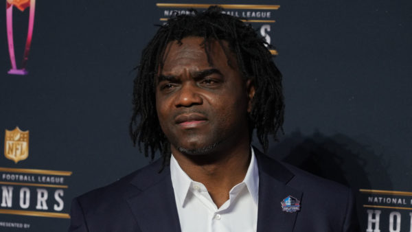 Edgerrin James posing for a picture