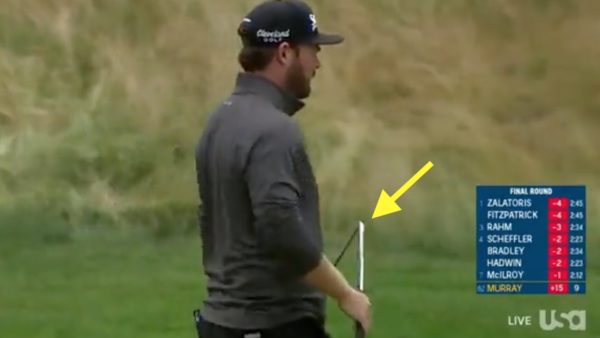 Grayson Murray snapped a club over his leg