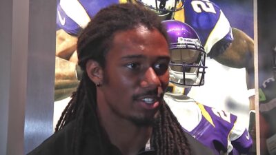 Trae Waynes during an interview