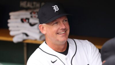 AJ Hinch in his Tigers uniform